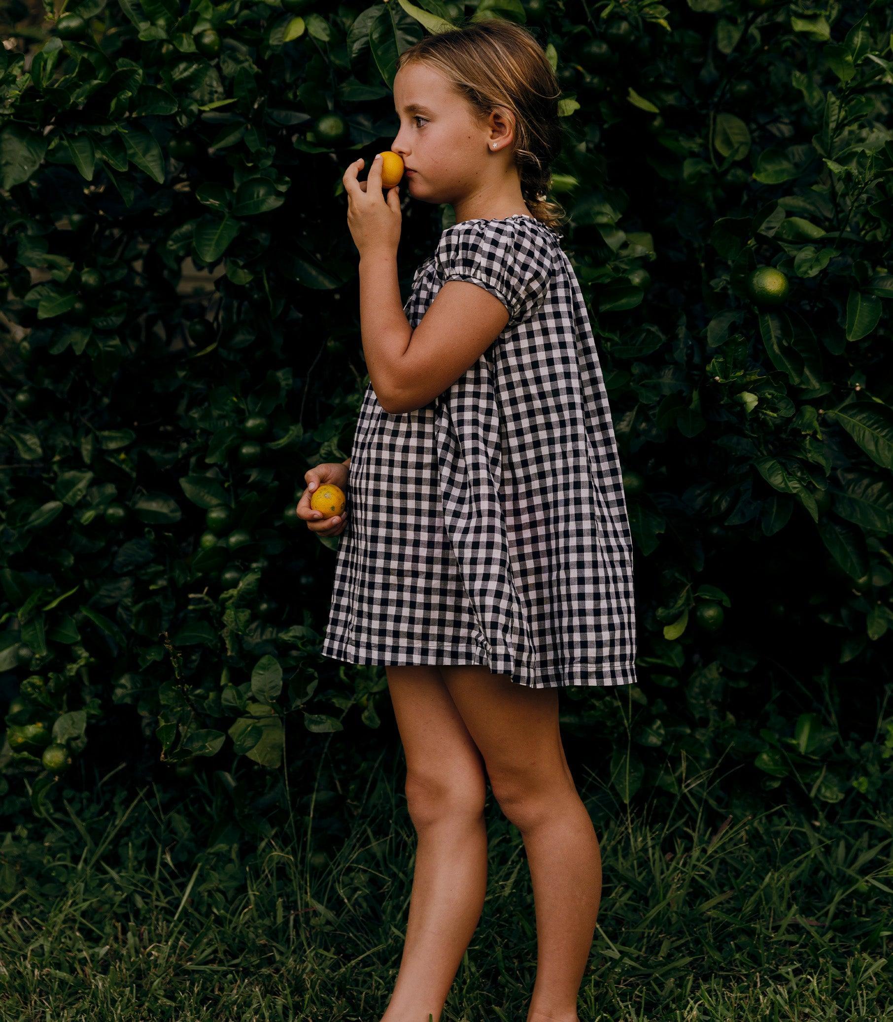 ESA DRESS -- NOIR GRETA GINGHAM Product Image