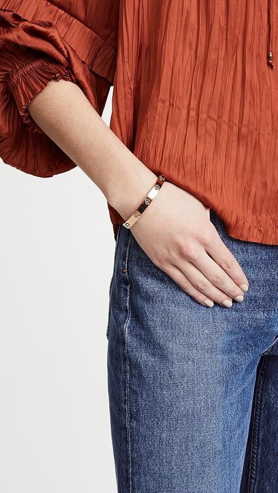 Tory Burch Logo Stud Hinge Bracelet | Shopbop Product Image