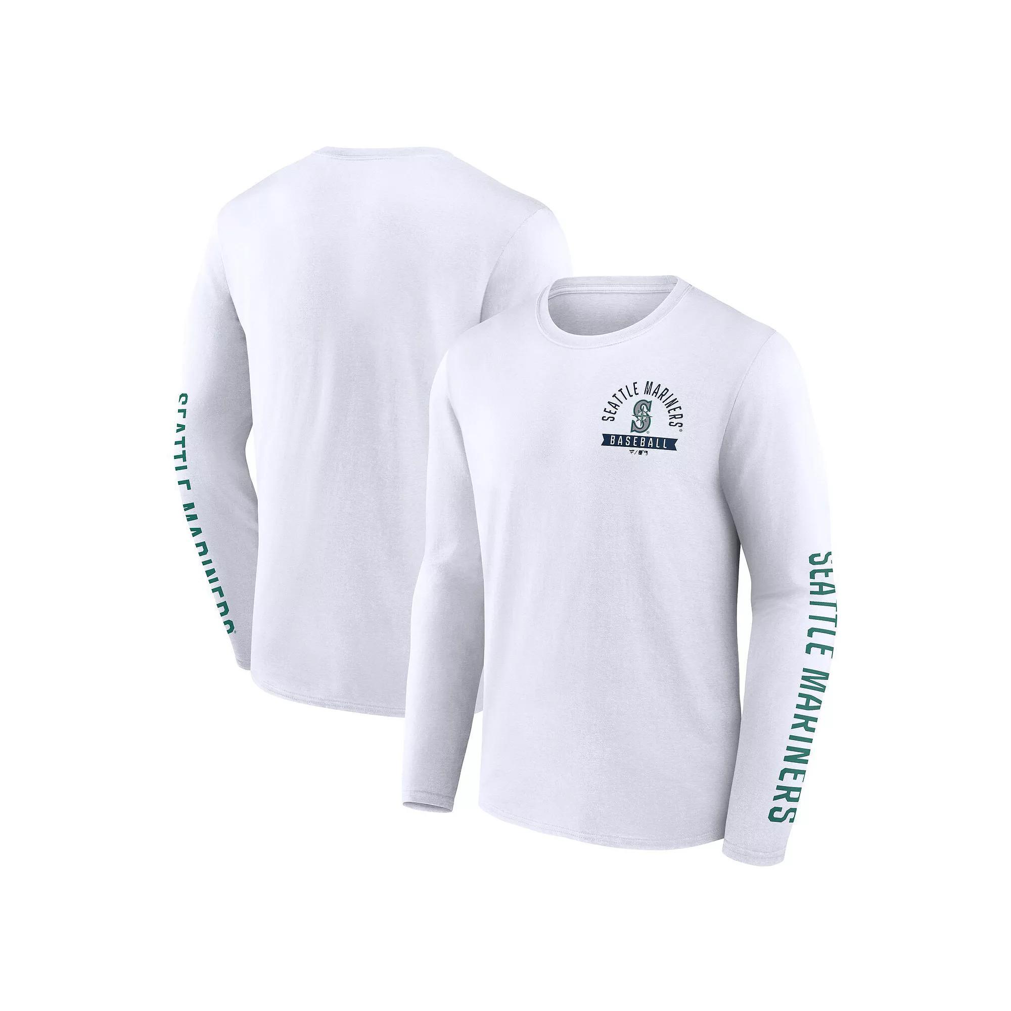 Mens Fanatics Seattle Mariners Press Box Long Sleeve T-Shirt Product Image