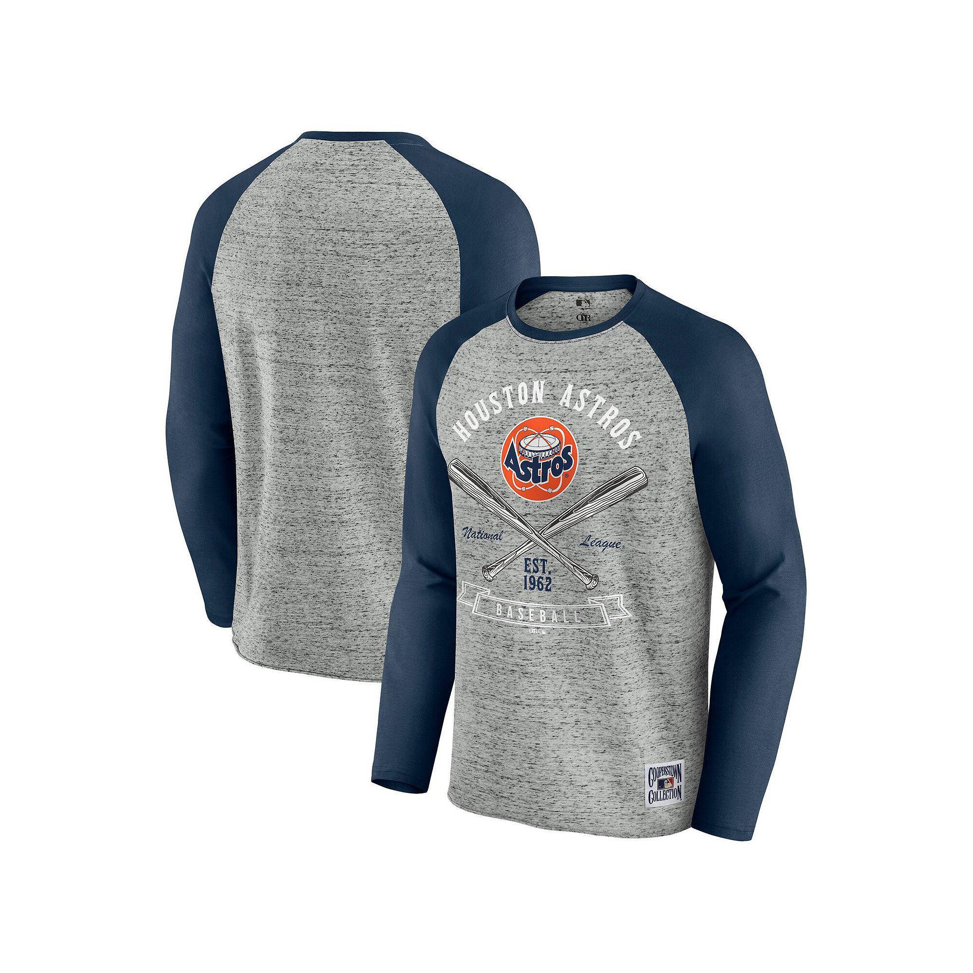 Men's Darius Rucker Collection by Fanatics  Heather Gray San Francisco Giants Raw Edge Raglan Long Sleeve Baseball T-Shirt, Size: 3XL, Grey Product Image