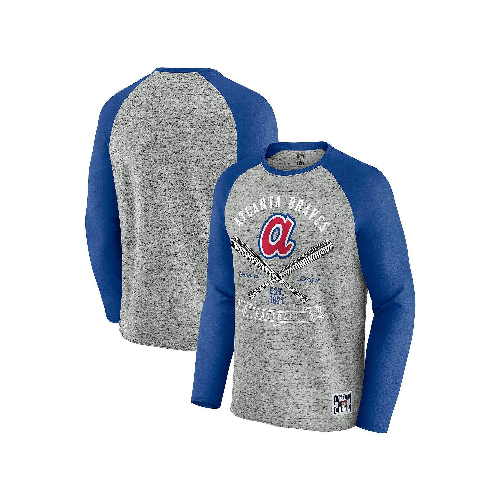 Men's Darius Rucker Collection by Fanatics  Heather Gray San Francisco Giants Raw Edge Raglan Long Sleeve Baseball T-Shirt, Size: 3XL, Grey Product Image