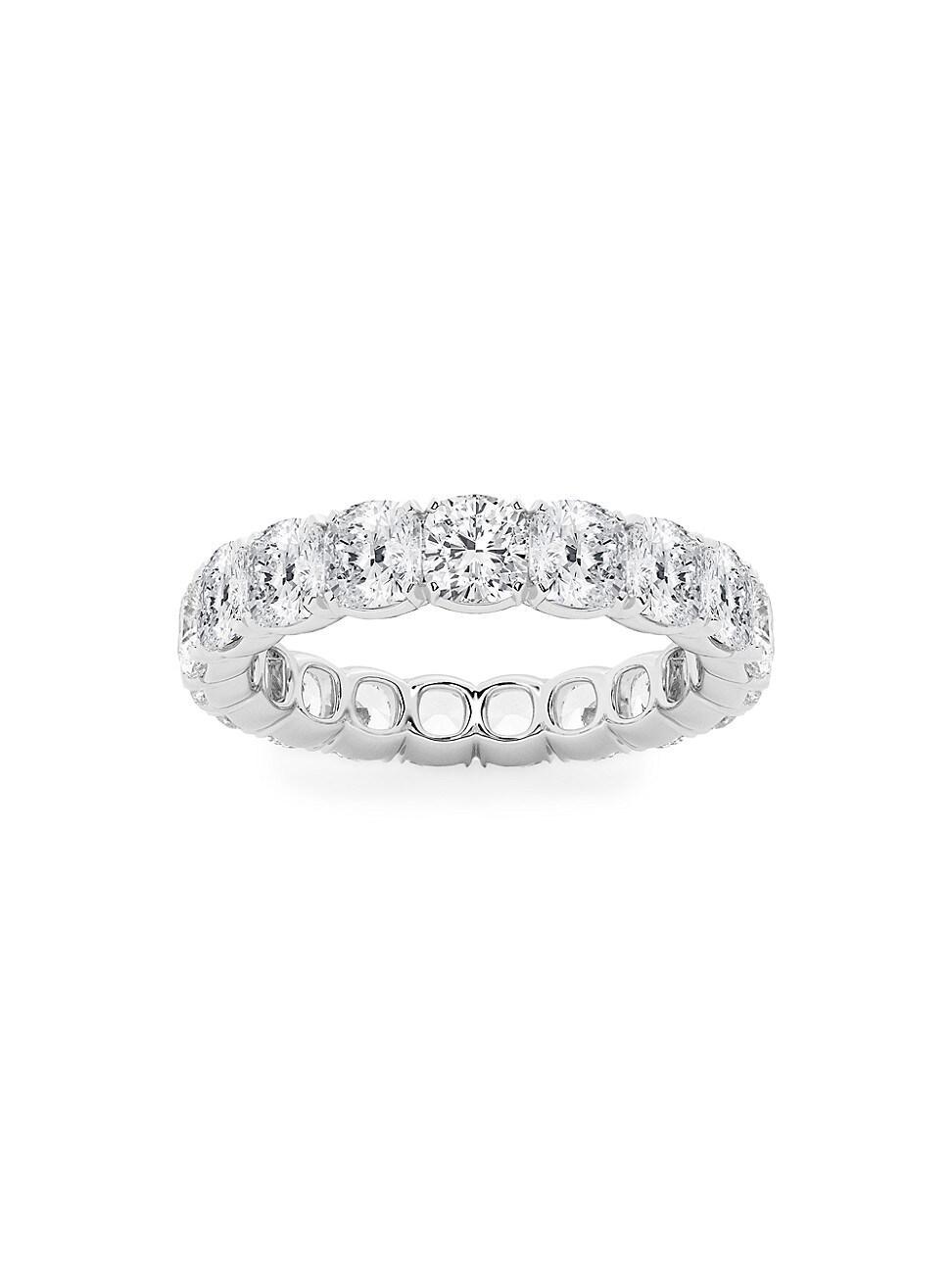 Womens 14K White Gold & Cushion-Cut Lab-Grown Diamond Eternity Band/3.00-5.00 TCW Product Image