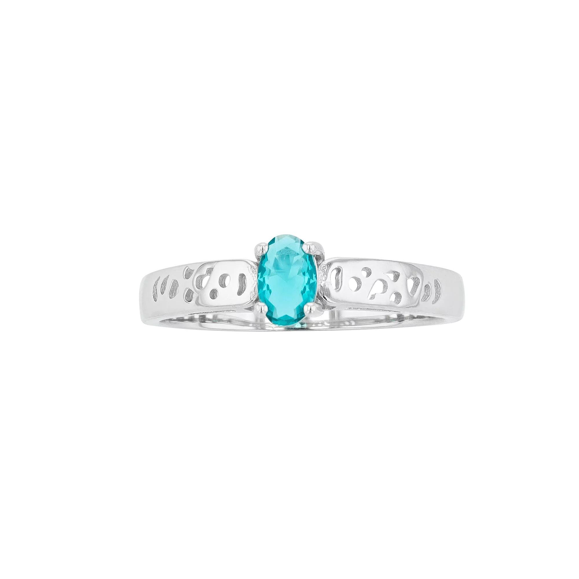 Traditions Jewelry Company Sterling Silver Crystal Birthstone Filigree Ring, Womens December Product Image