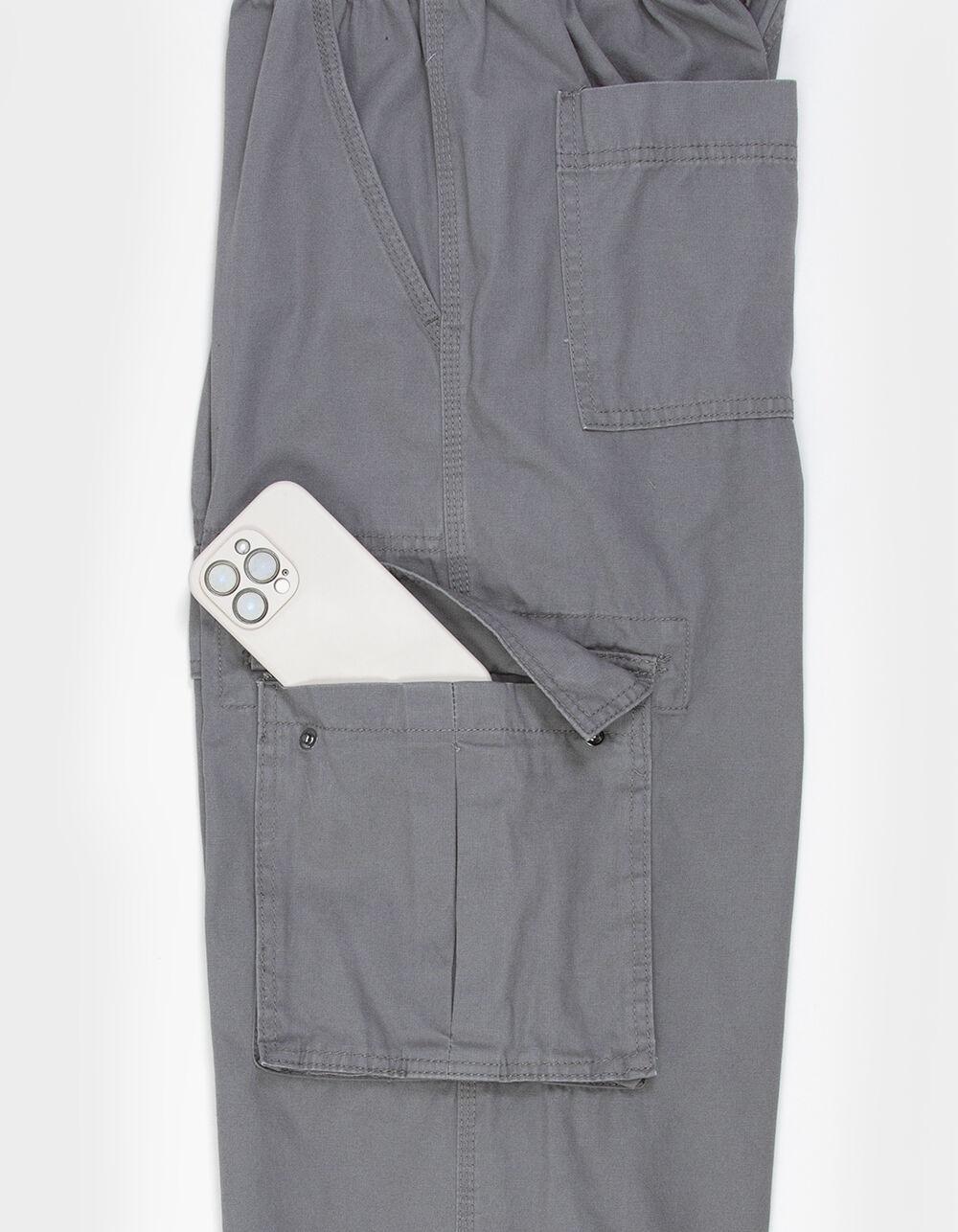 RSQ Mens Loose Cargo Pull On Pants - PEWTER Product Image