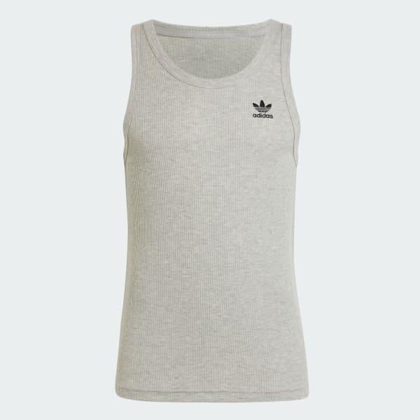 adidas Trefoil Essentials Tank Top White M Mens Product Image