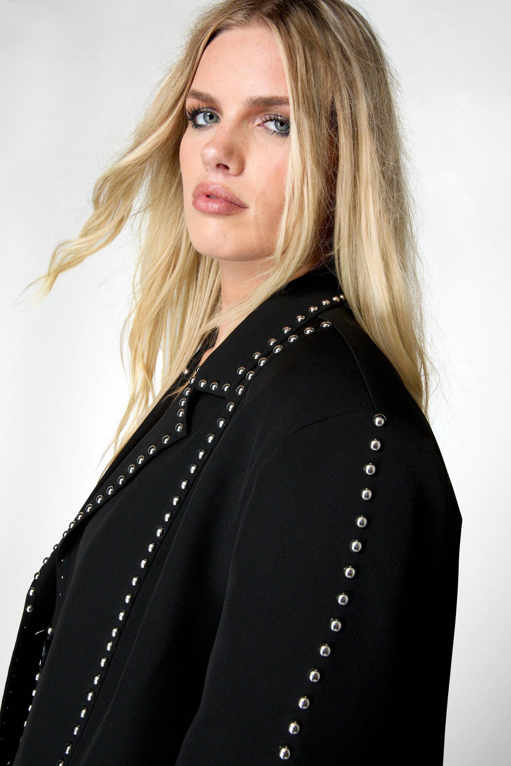 Premium Studded Oversized Blazer Product Image