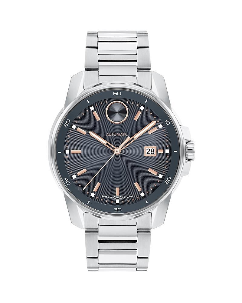 Movado Bold Mens Verso Automatic Gold Tone Stainless Steel Bracelet Watch Product Image