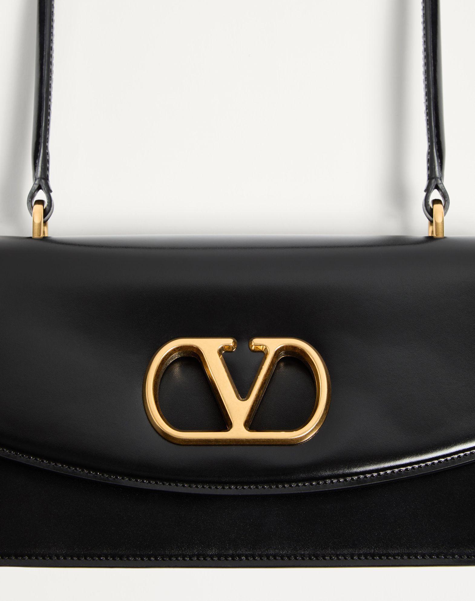 Valentino Garavani Vain Bag With Handle In Shiny Calfskin Product Image