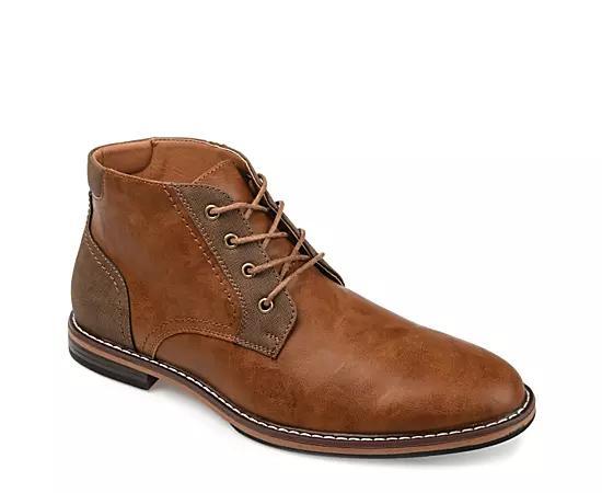 VANCE Franco Men's Plain Toe Chukka Boots, Size: 8.5, Brown Product Image