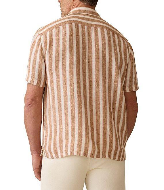 Faherty Palma Linen Short Sleeve Woven Camp Shirt Product Image