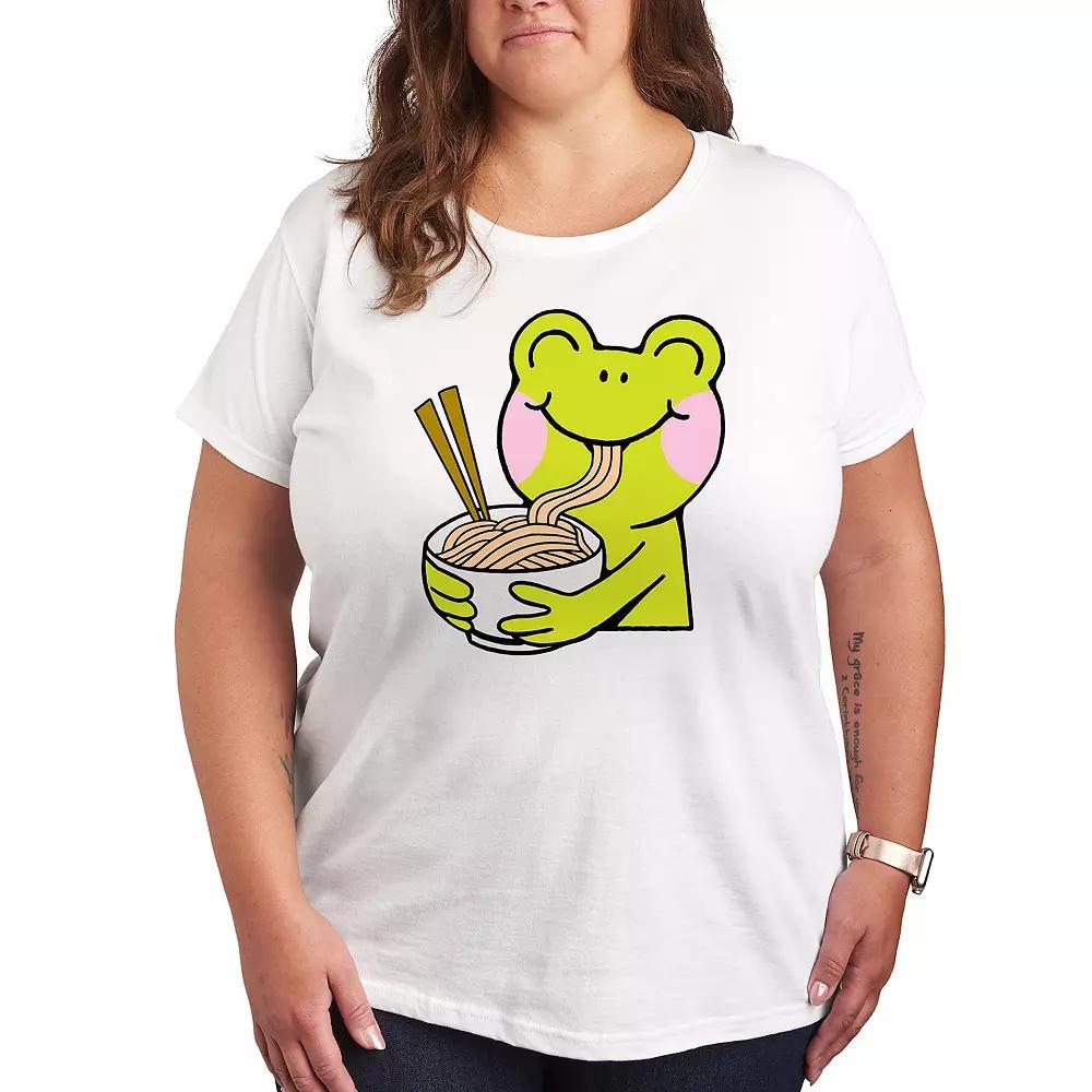 Plus Frog Ramen Graphic Tee, Womens Product Image