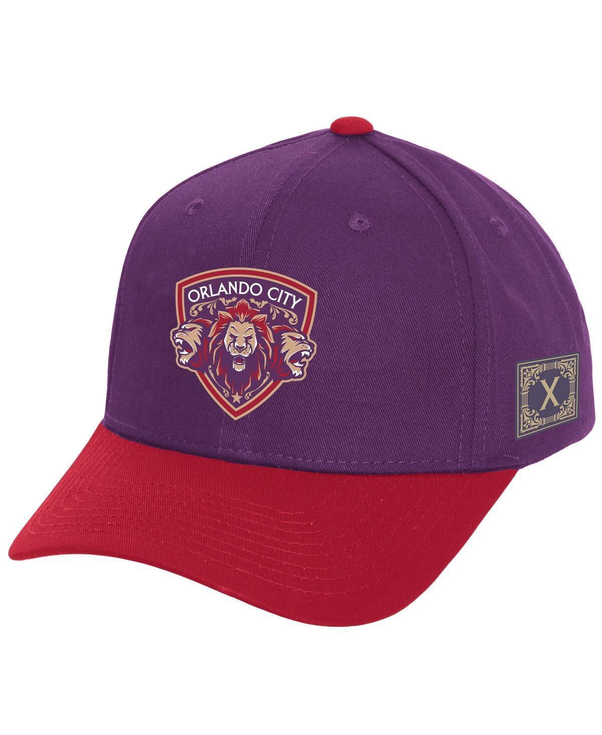 Men's Mitchell & Ness Purple Orlando City SC 10th Anniversary Pro Snapback Hat, Orf Purple Product Image