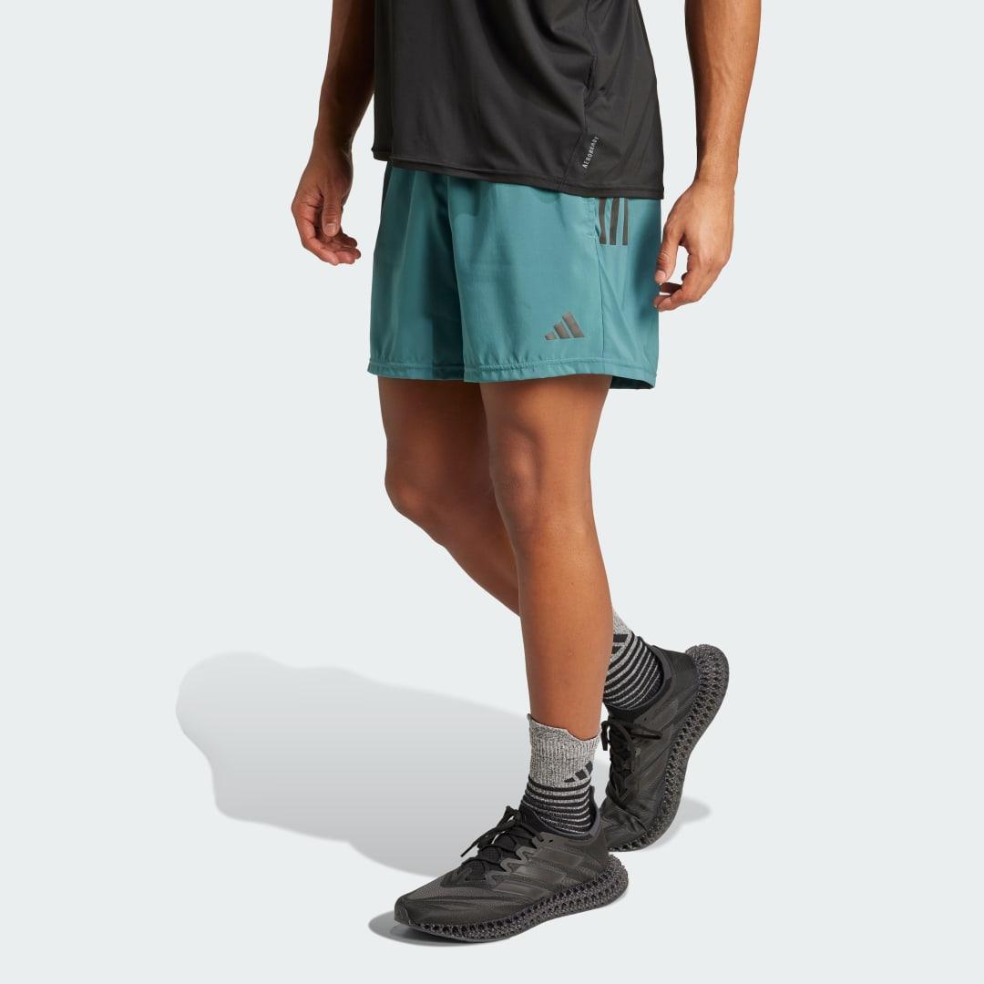 adidas Own The Run Shorts Halo Silver M 9 Mens Product Image