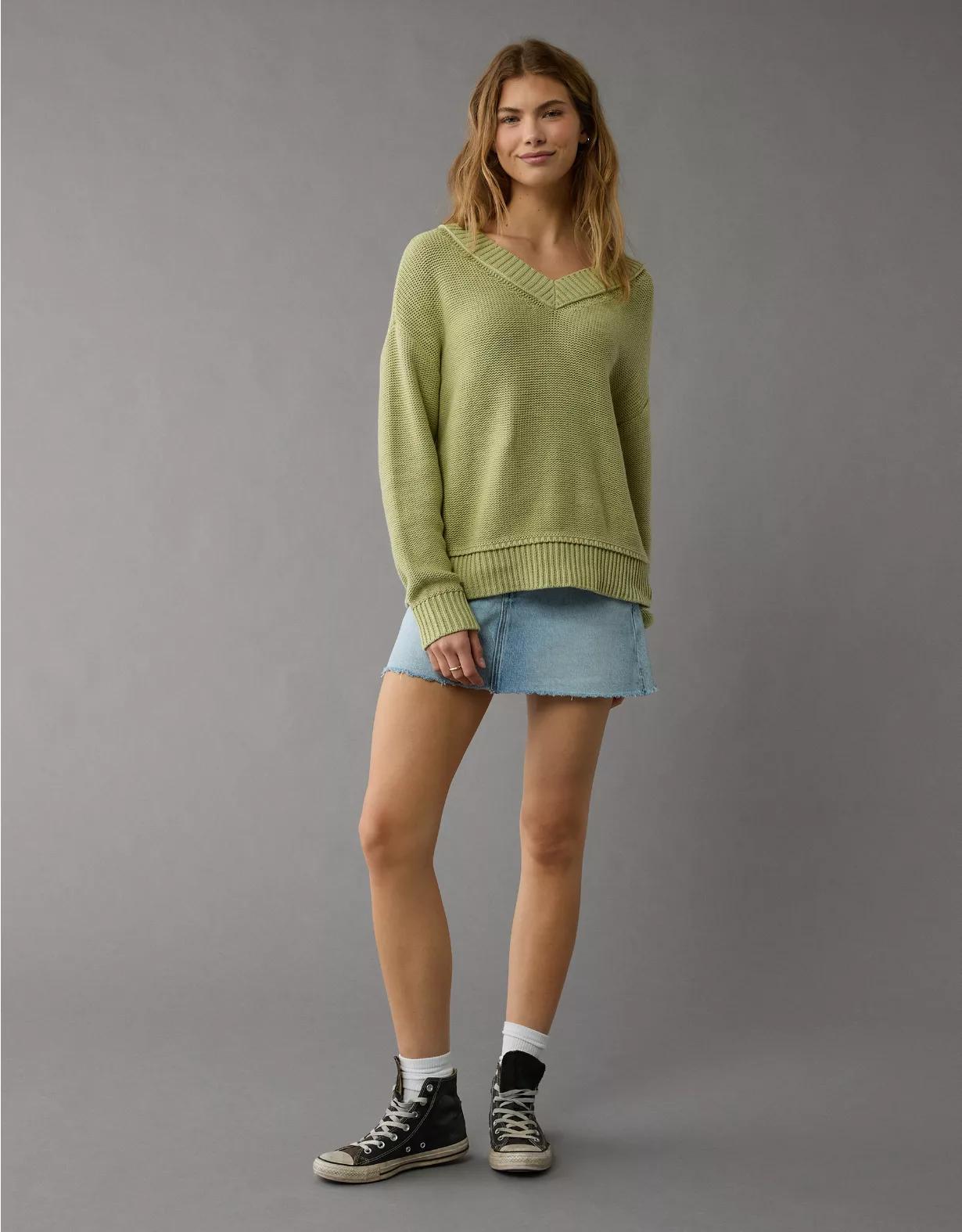 AE Long Weekend V-Neck Sweater Product Image