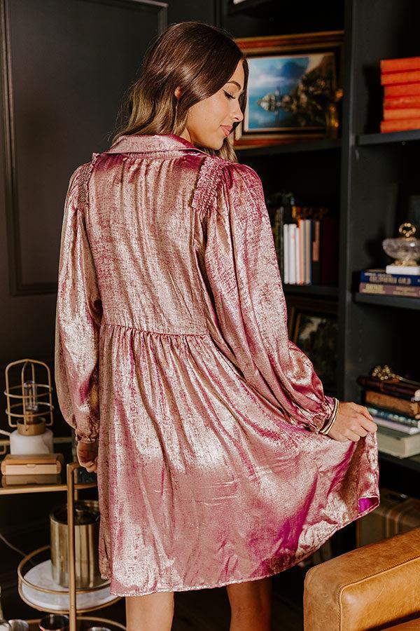 Shine Bright Metallic Mini Dress Product Image