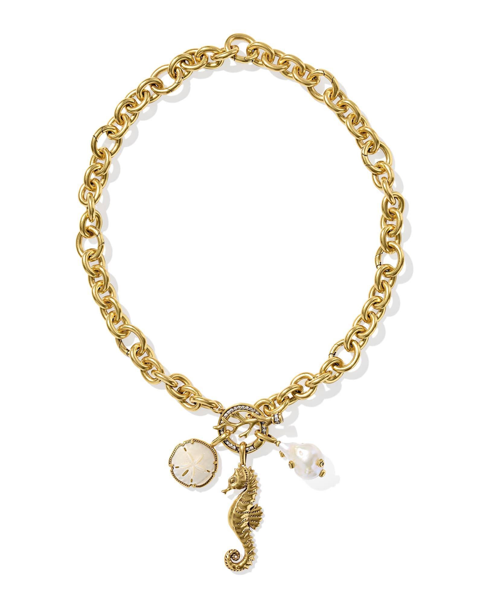 Alexa Gold Statement Charm Necklace Product Image