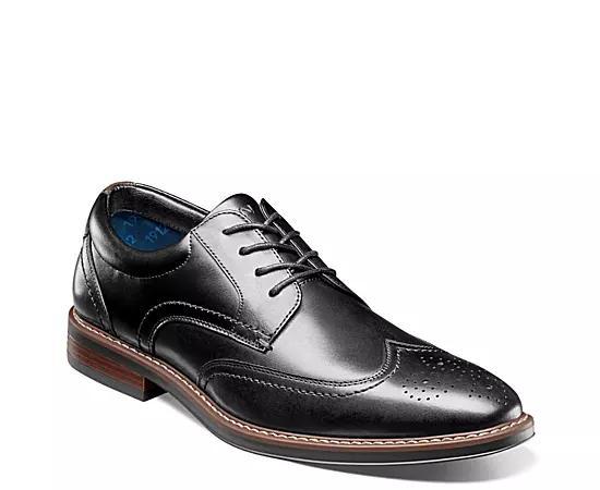 Nunn Bush Centro Flex Mens Wingtip Toe Oxford Dress Shoes Red Product Image