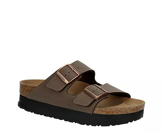 Birkenstock Womens Arizona Platform Flex Double Buckle Sandals Product Image