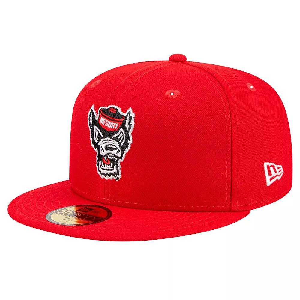 Men's New Era Red NC State Wolfpack 59FIFTY Fitted Hat, Size: 7 1/4, Nst Red Product Image