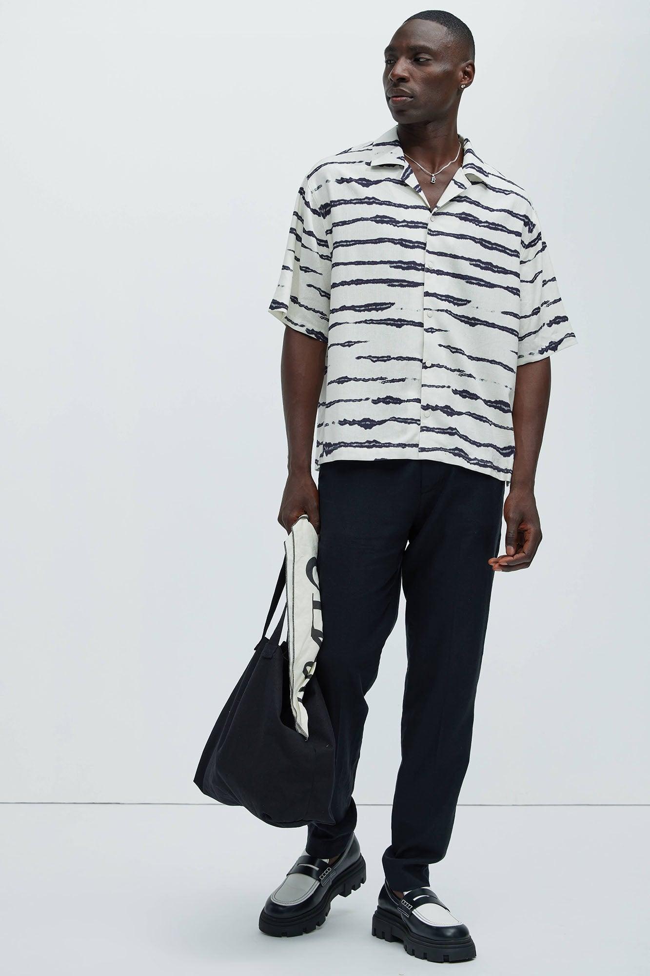 Monterrey Linen Shirt - White/combo Product Image