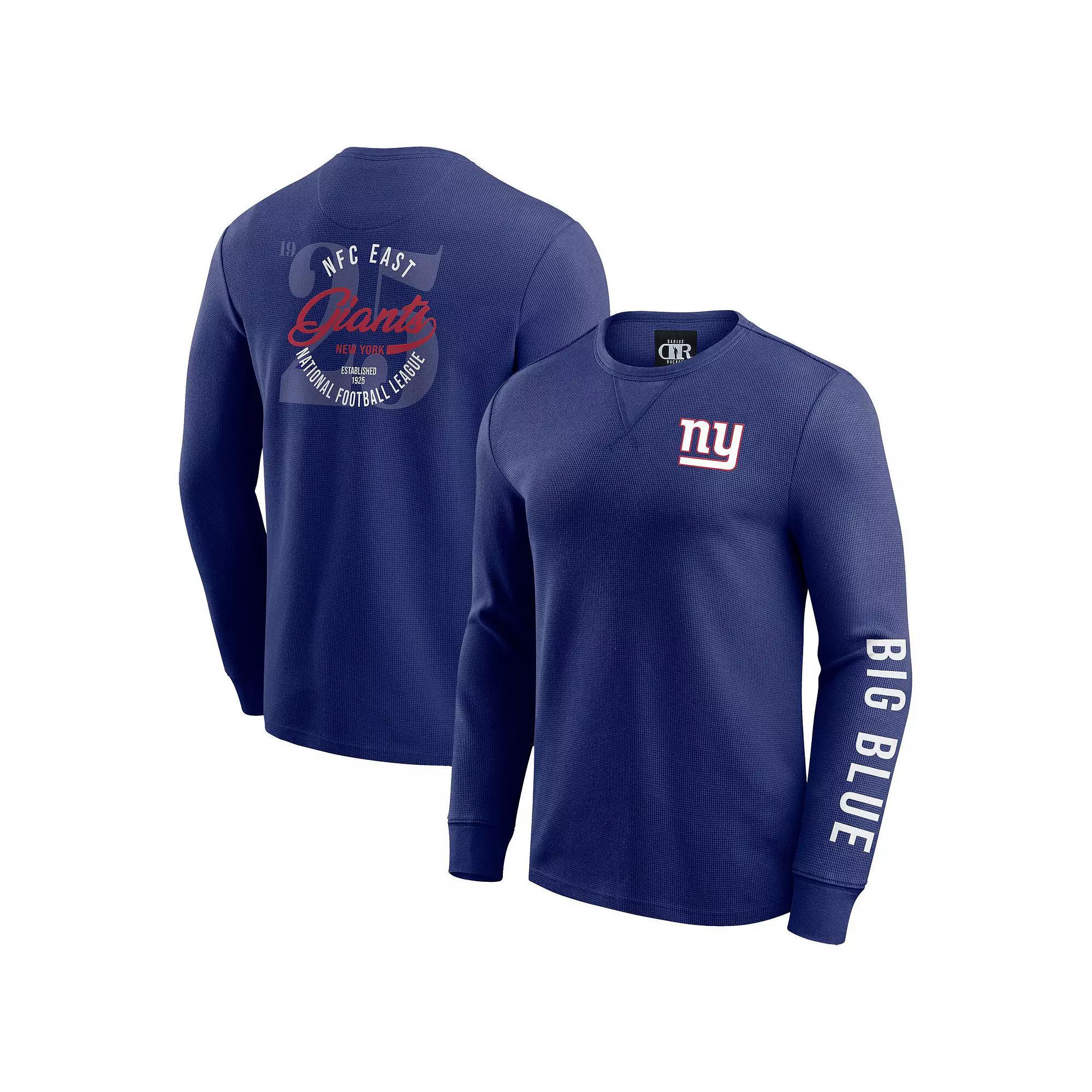 Men's Darius Rucker Collection by Fanatics Pewter Tampa Bay Buccaneers Washed Waffle-Knit Long Sleeve T-Shirt, Size: 3XL, Charco Product Image