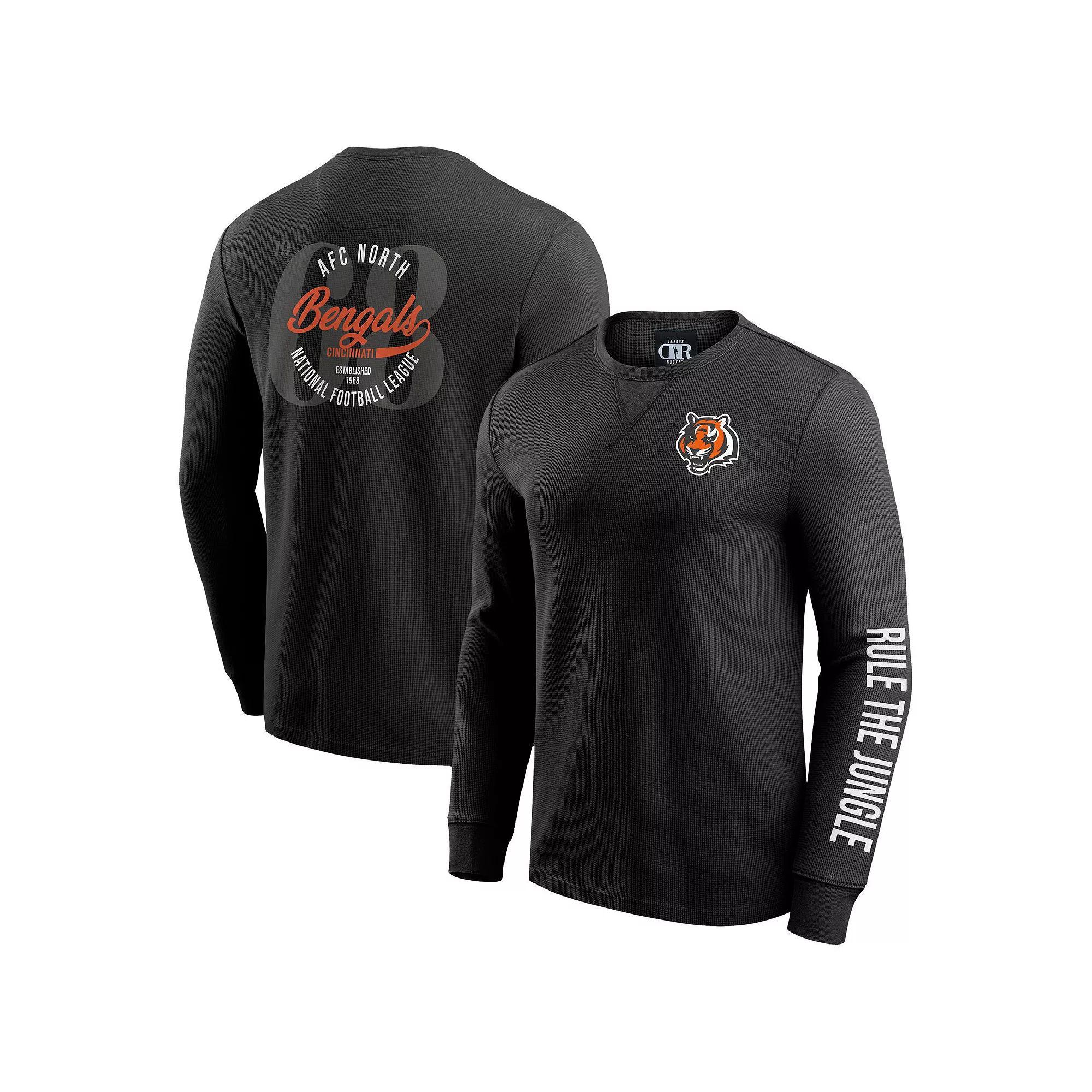 Men's Darius Rucker Collection by Fanatics Pewter Tampa Bay Buccaneers Washed Waffle-Knit Long Sleeve T-Shirt, Size: 3XL, Charco Product Image