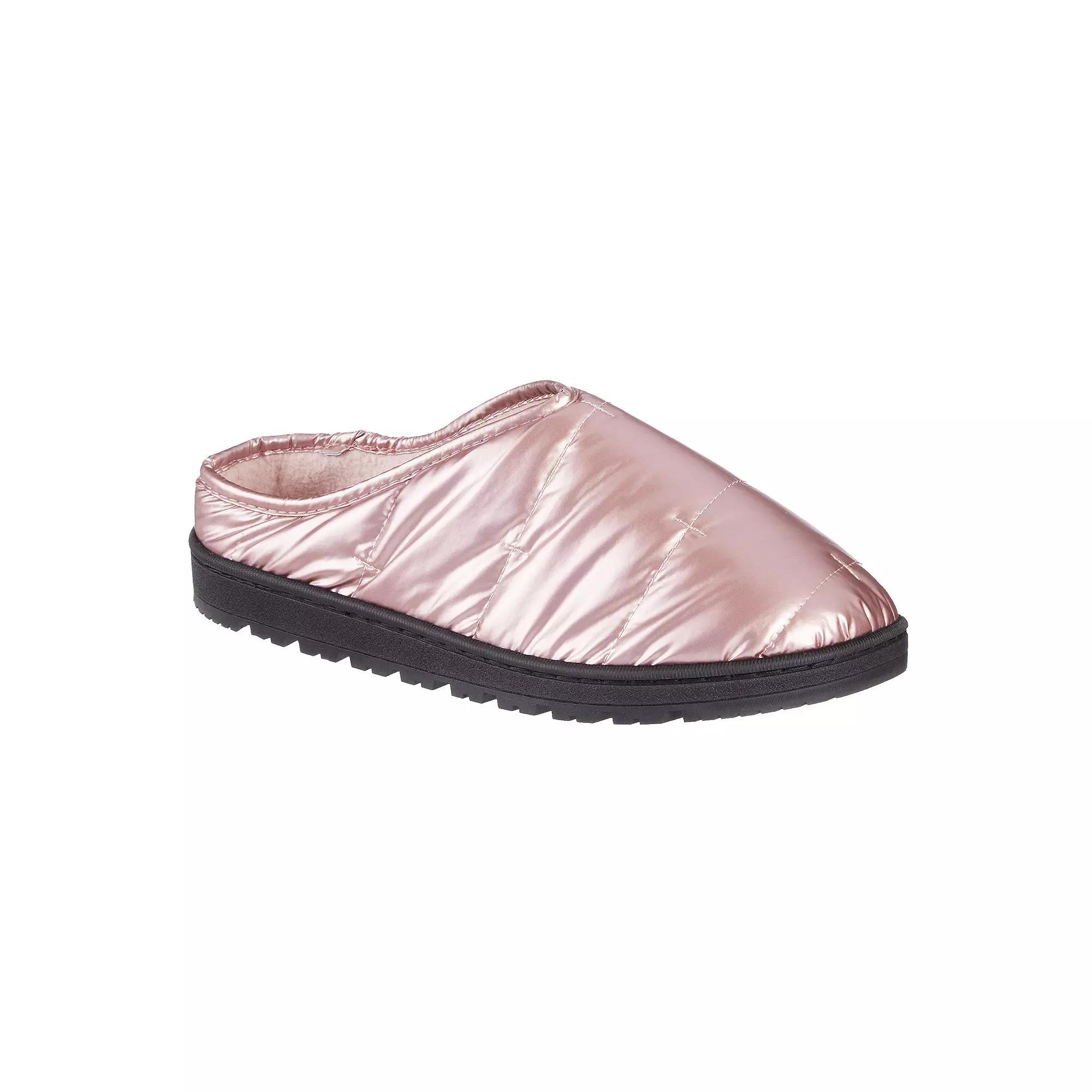 isotoner Mikaela Womens Puffer Hoodback Slippers Product Image