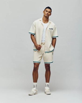 MENS BASIL TAPED CAMP COLLAR SHIRT - MT0500004 Product Image