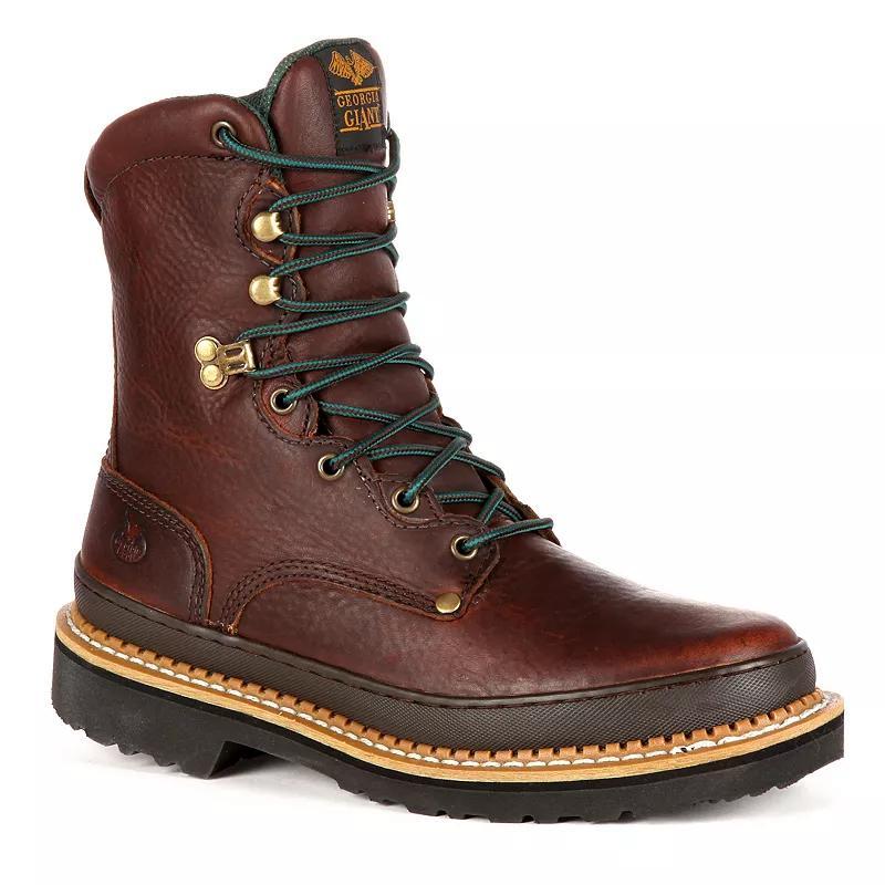 Georgia Boots Giant Men's 8-in. Work Boots, Size: 8 Wide, Soggy Brown Product Image