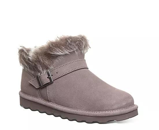 Bearpaw Jasmine Faux Fur Women's Short Boots, Size: 9, Black Ii Product Image