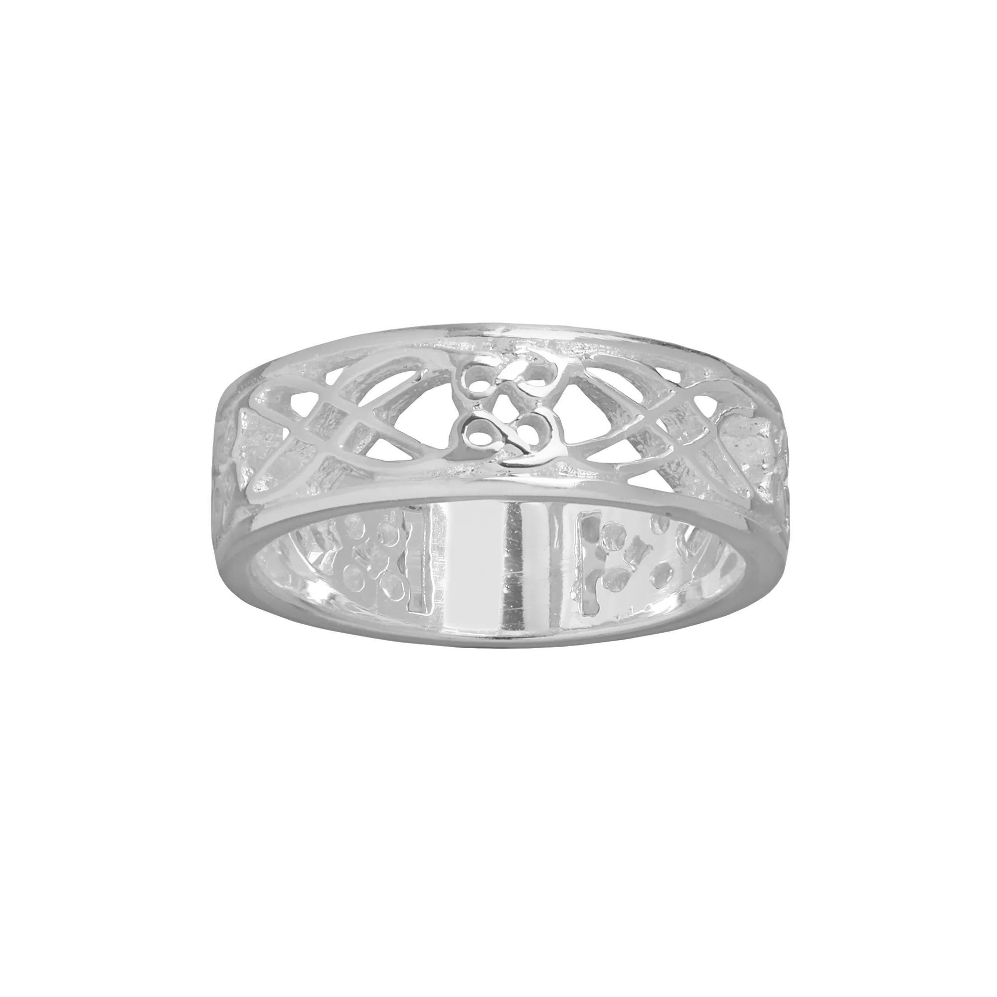 Silver Plated Filigree Ring, Women's, Size: 7 Product Image