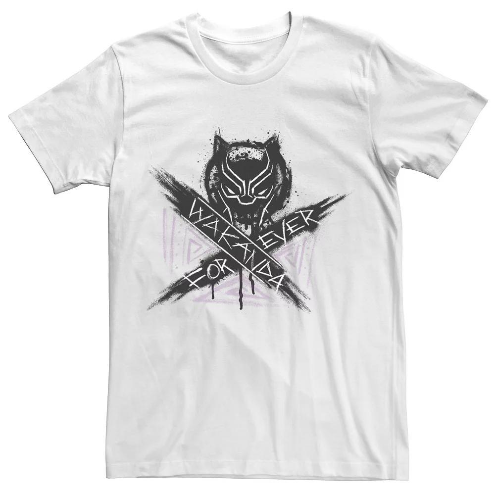 Mens Marvel Black Panther Painted Wakanda Forever Graphic Tee Product Image
