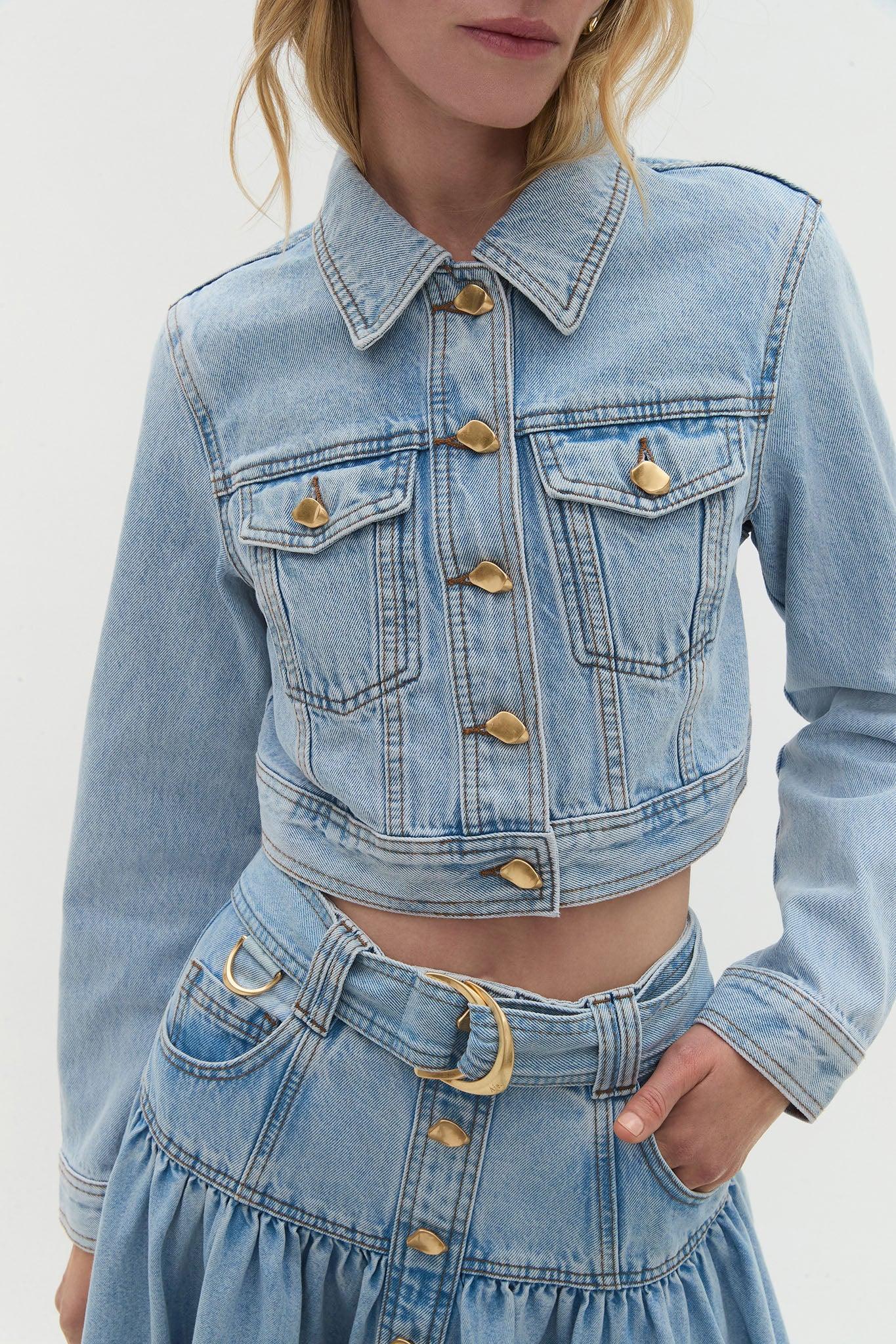 Kai Denim Cropped Jacket Product Image