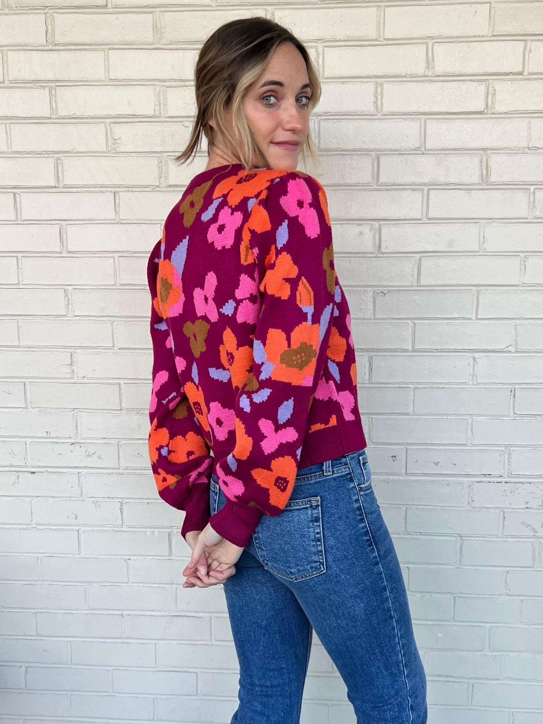 Cozy Moments Floral Sweater Product Image
