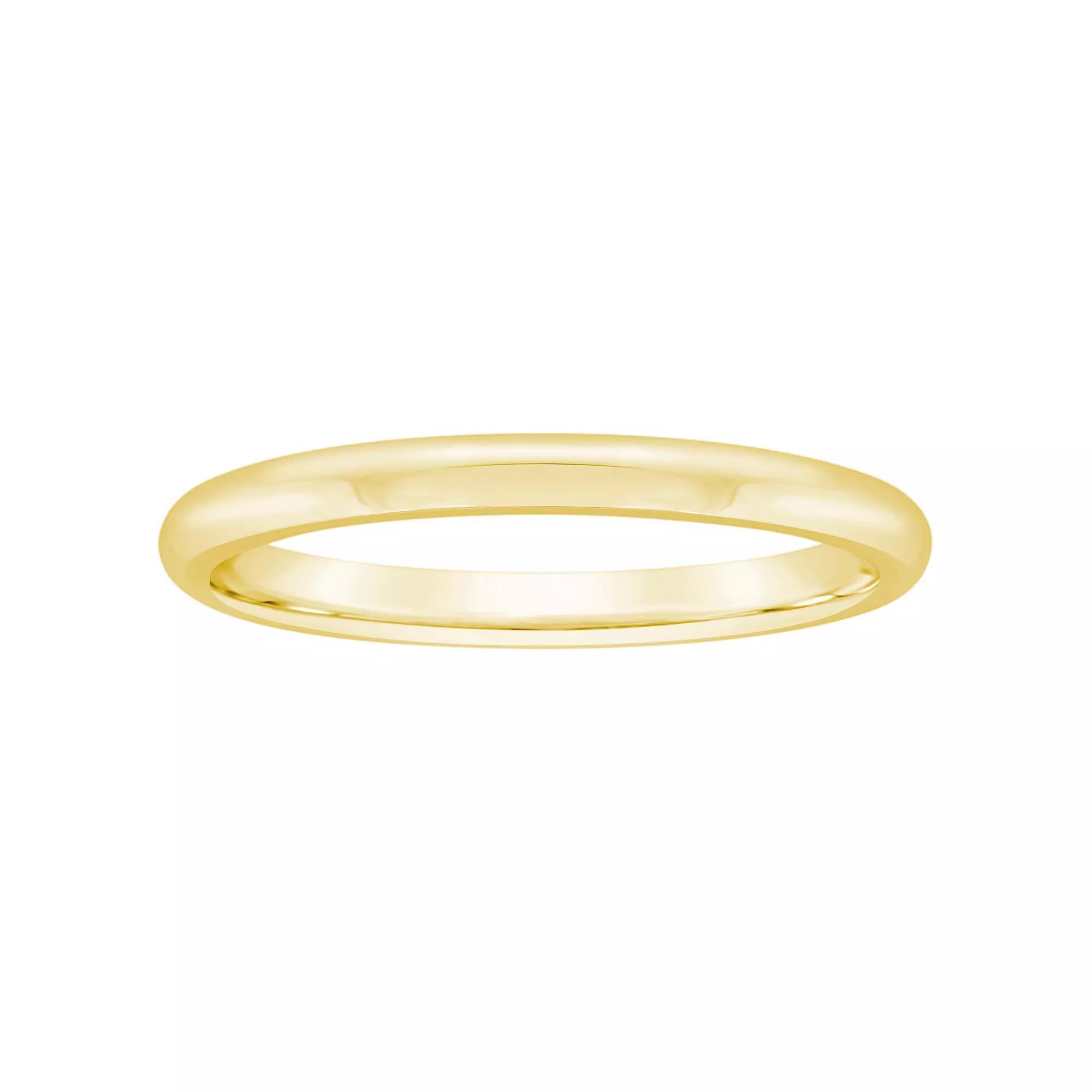 Alyson Layne 14k Gold 2 mm Half Round Comfort Fit Wedding Band, Women's Product Image