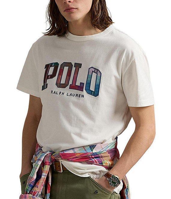 Polo Ralph Lauren Big & Tall Classic Fit Madras-Logo Jersey Short Sleeve T-Shirt Product Image