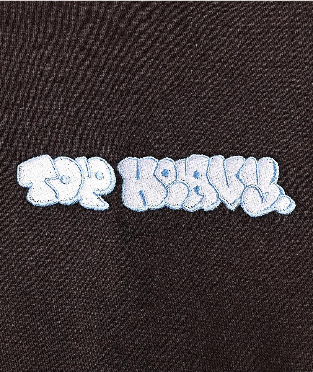 Top Heavy Logo Brown T-Shirt Product Image
