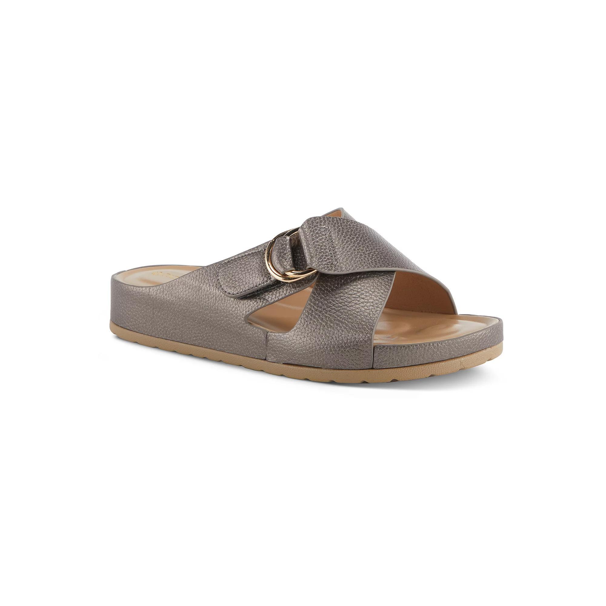 Patrizia Rutha Women's Slide Sandals, Size: 39, Silver Product Image