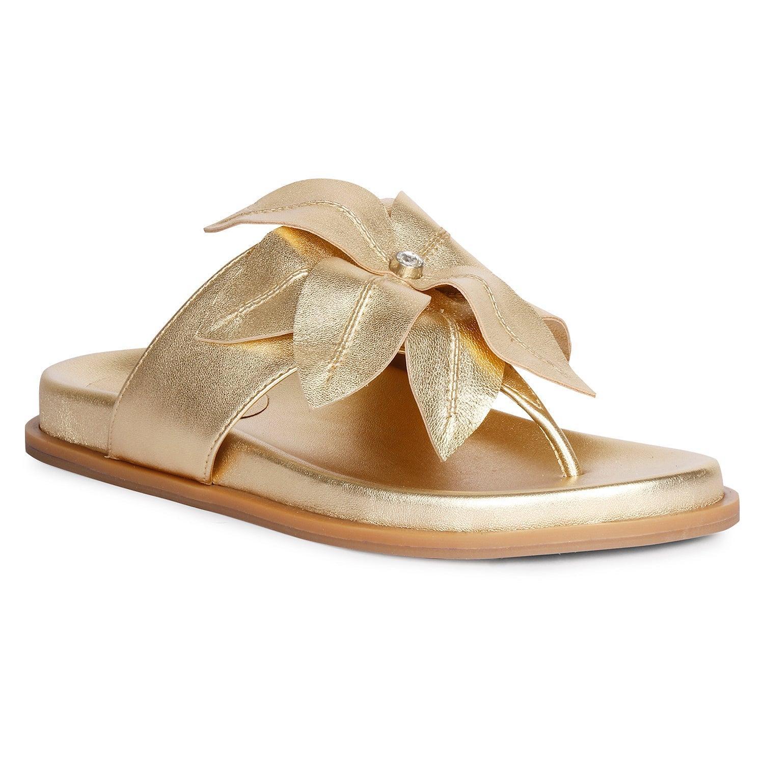Claudia Gold Sandals Product Image