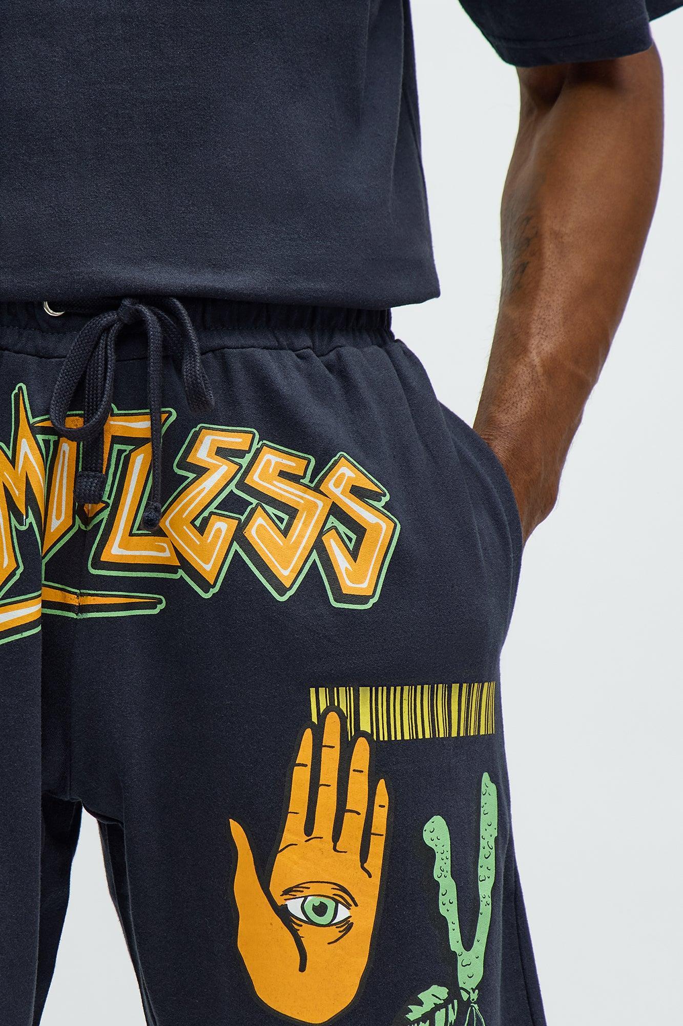 Stack Cash Chase Stars Sweatshorts - Black Product Image