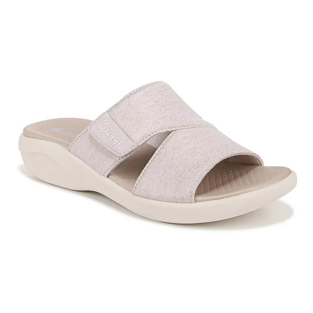 LifeStride Carefree Womens Slide Sandals Brown Product Image