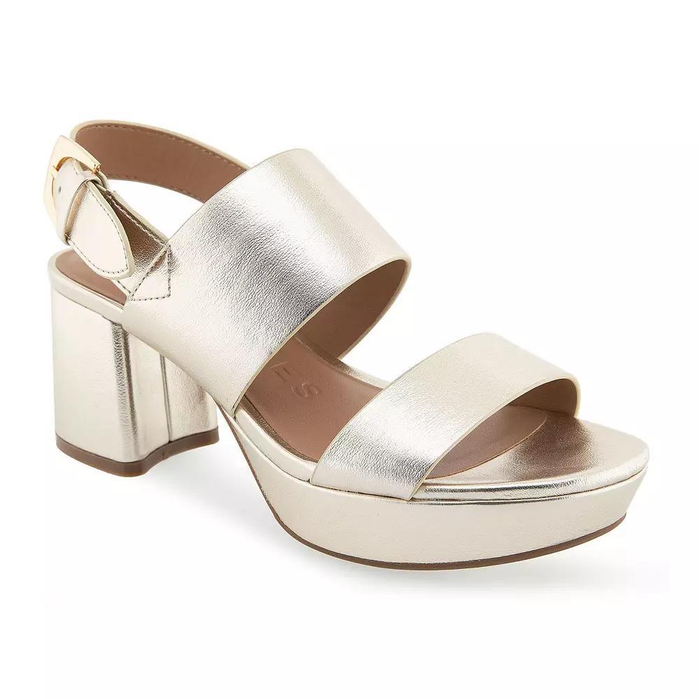 Aerosoles Camilia Women's Platform Sandals, Size: 8.5, Soft Gold Pu Product Image
