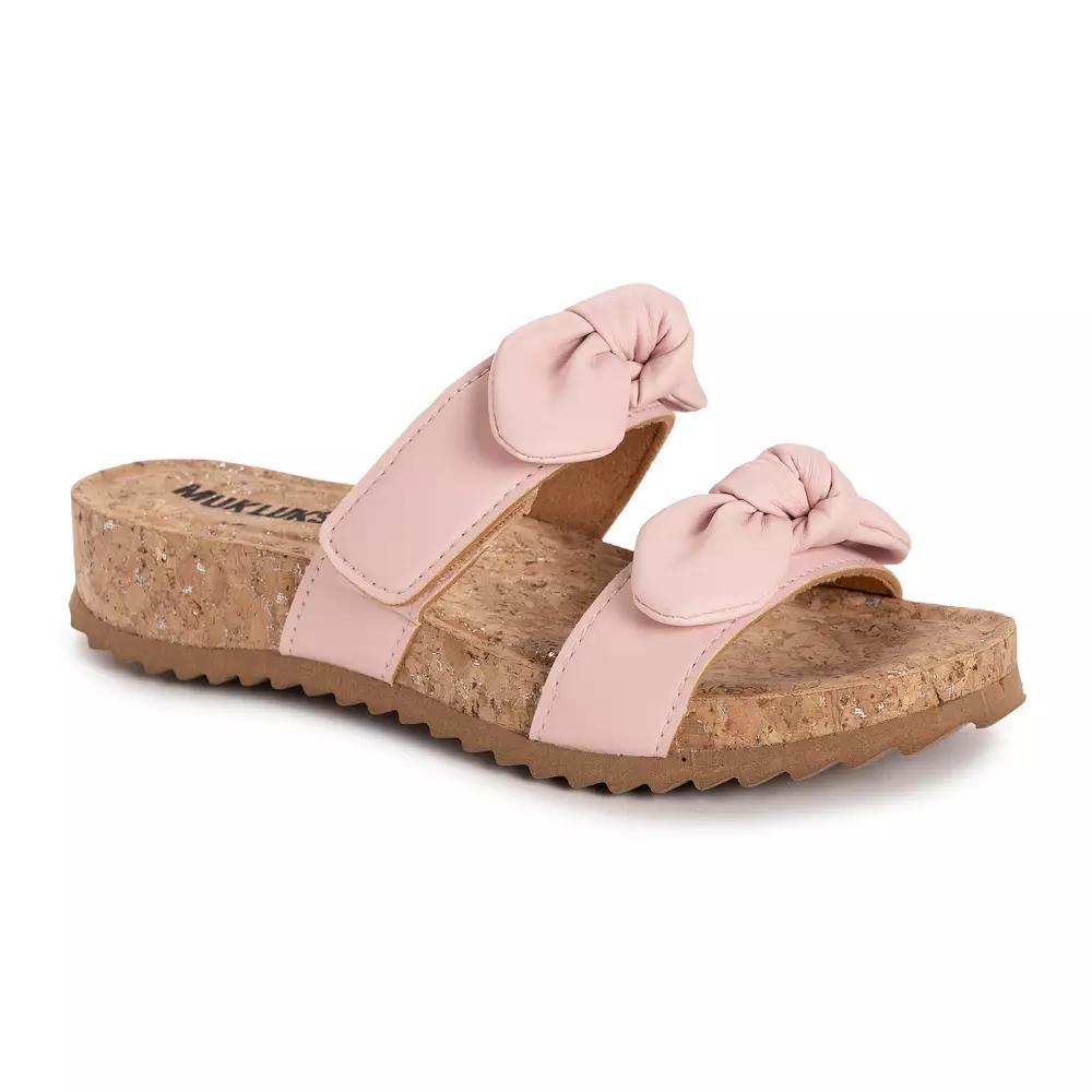 MUK LUKS Womens Posie Adjustable Slide Sandals Product Image