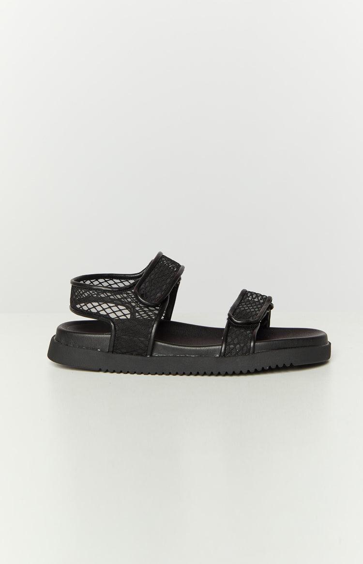 Therapy Rhode Black PU Sandals Product Image