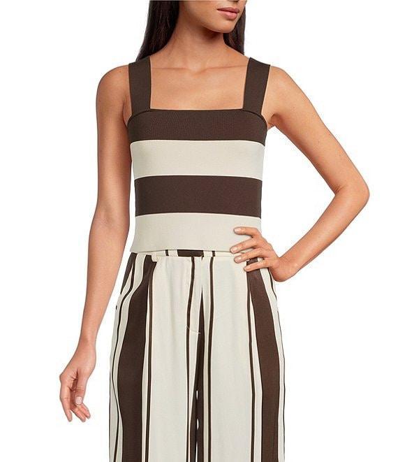 Lucy Paris Lula Coordinating Colorblock Square Neck Sleeveless Top Product Image