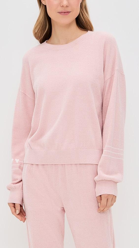Barefoot Dreams Cozychic Ultra Lite Heartbeat Stripe Pullover | Shopbop Product Image