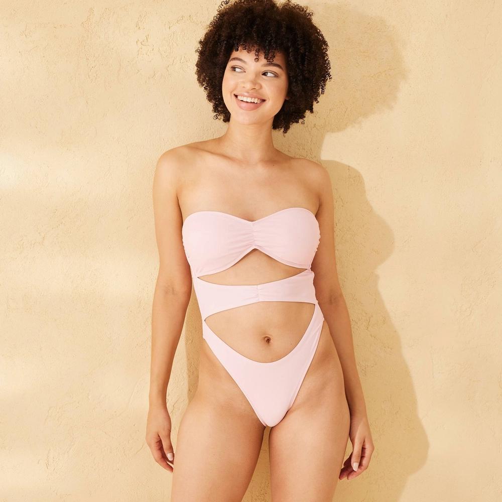 Women's Removable Rosette Extra High Leg Extra Cheeky One Piece Swimsuit - Wild Fable™ XXS Product Image