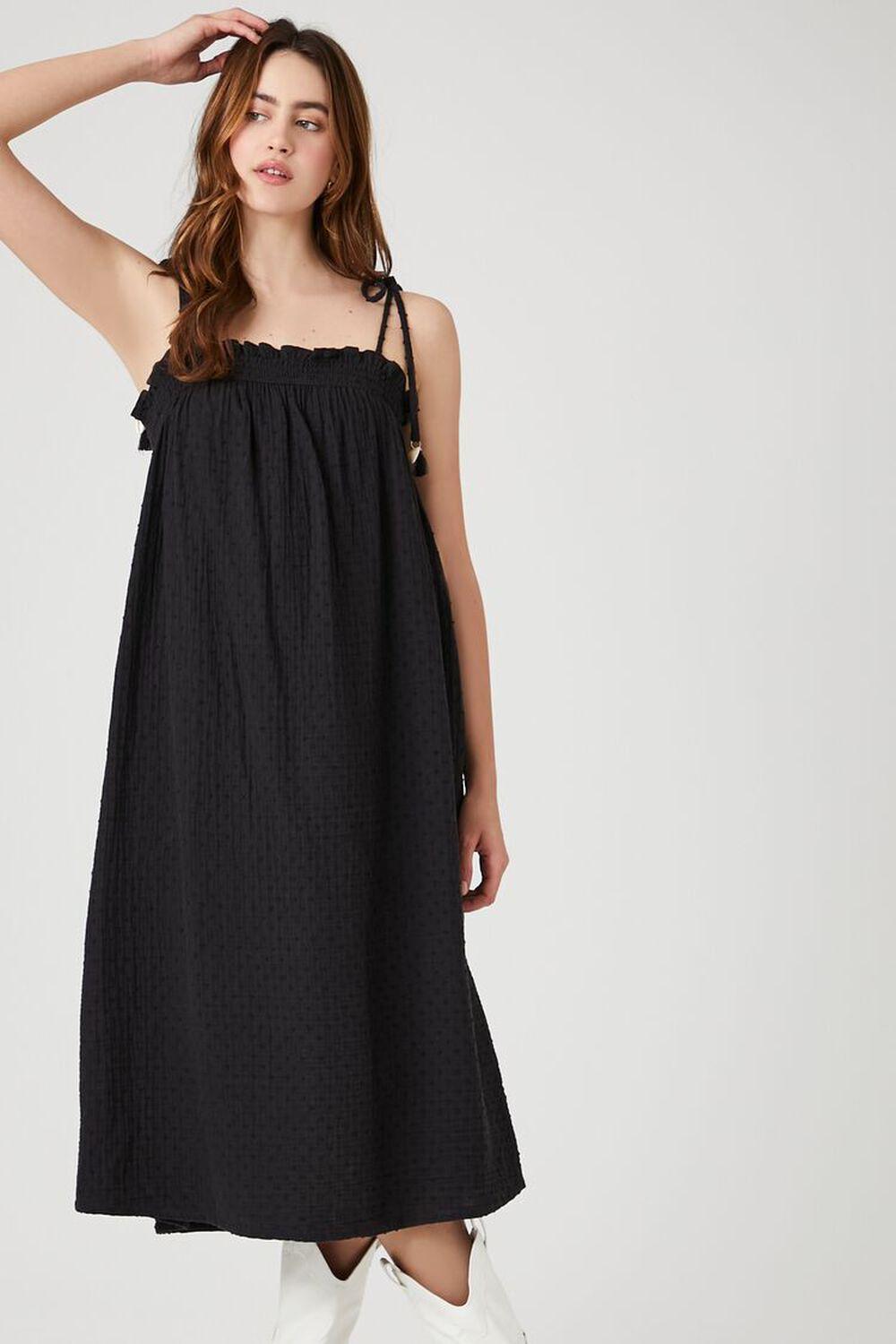 Tie-Strap Shift Midi Dress | Forever 21 Product Image