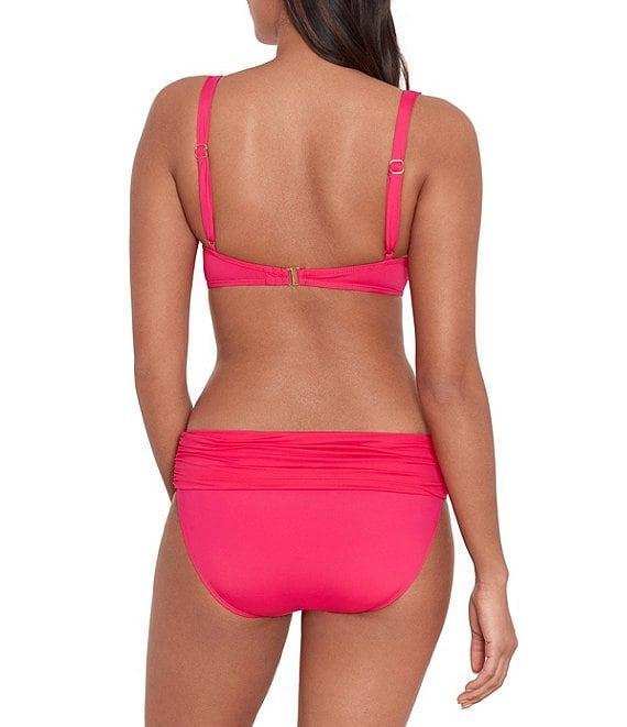 Lauren Ralph Lauren Beach Club Solids Shirred Band Hipster Swimsuit Bottom Product Image