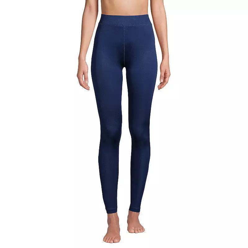 Petite Lands' End Silk Interlock Pants, Women's, Size: XS Petite, Deep  Blue Product Image